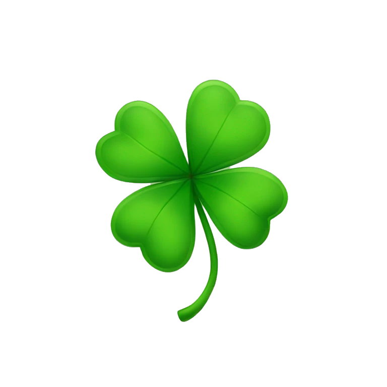 Five leaf clover  emoji