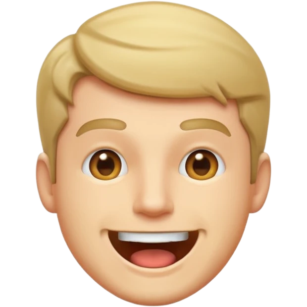 white man with mouth open emoji
