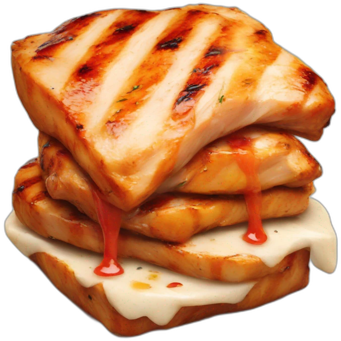 grilled chicken chunk  emoji