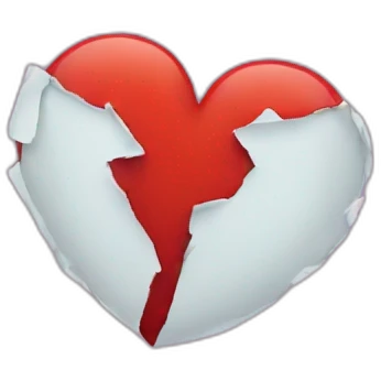 Broken heart emoji
