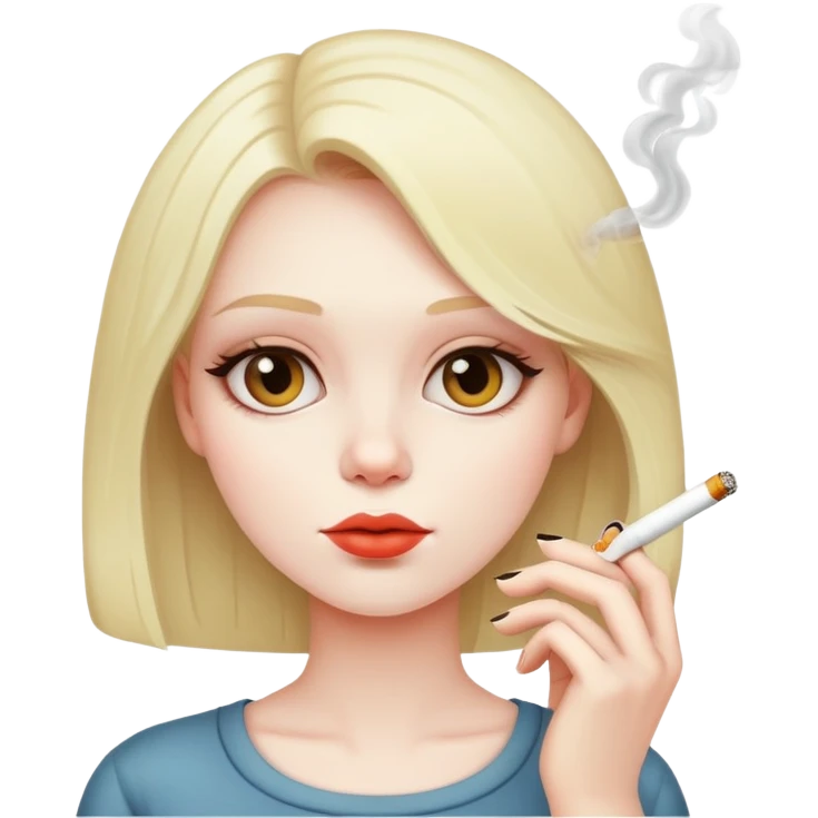 Girl with a cigarette  emoji