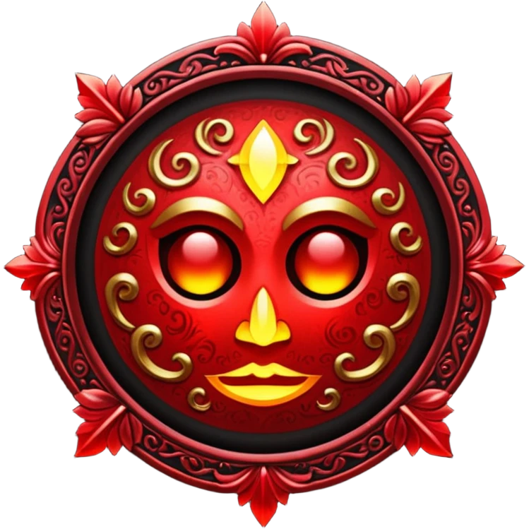 Glitter red Darkhold emoji