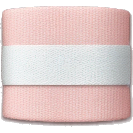 Pale pink bandage emoji