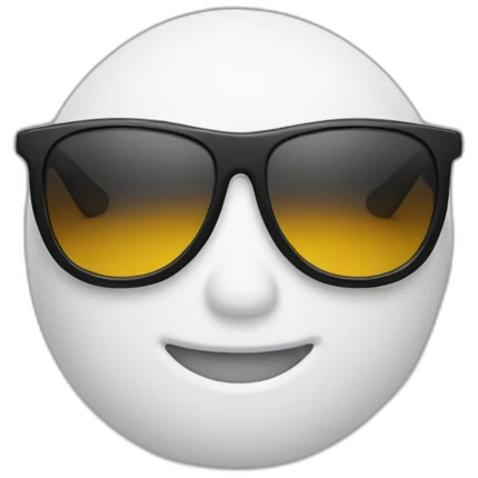 face with sport sunglasses hearing emoji