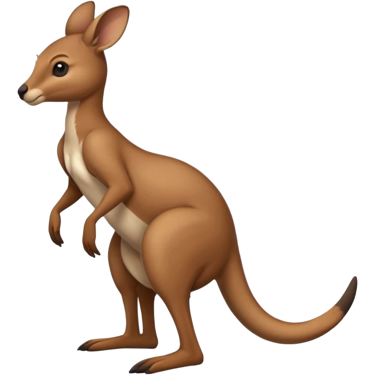 Kangaroo balancing on its tail emoji