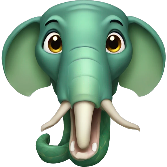snake elephant emoji