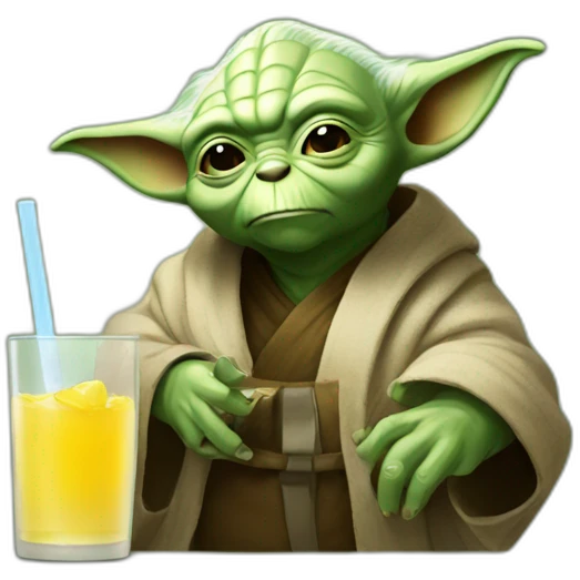 Yoda drink bear emoji