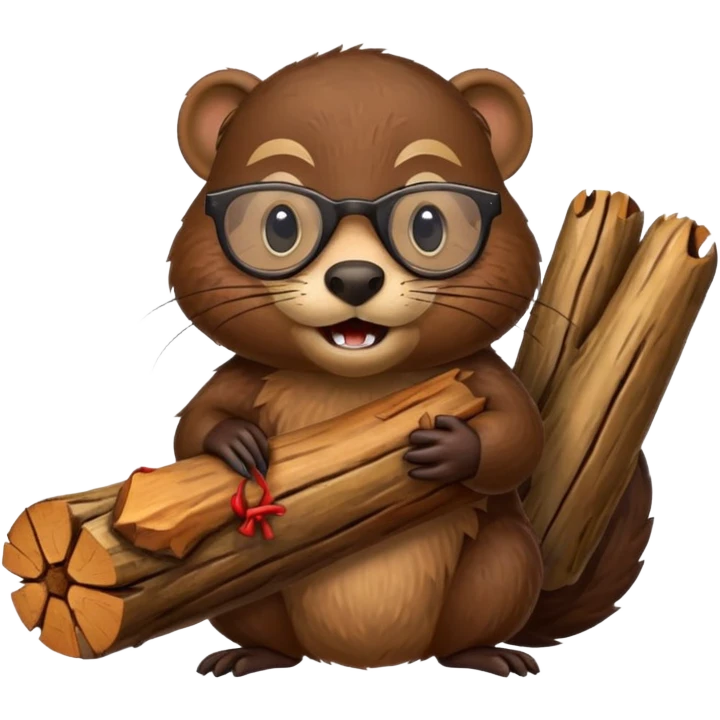 spectacled beaver emoji