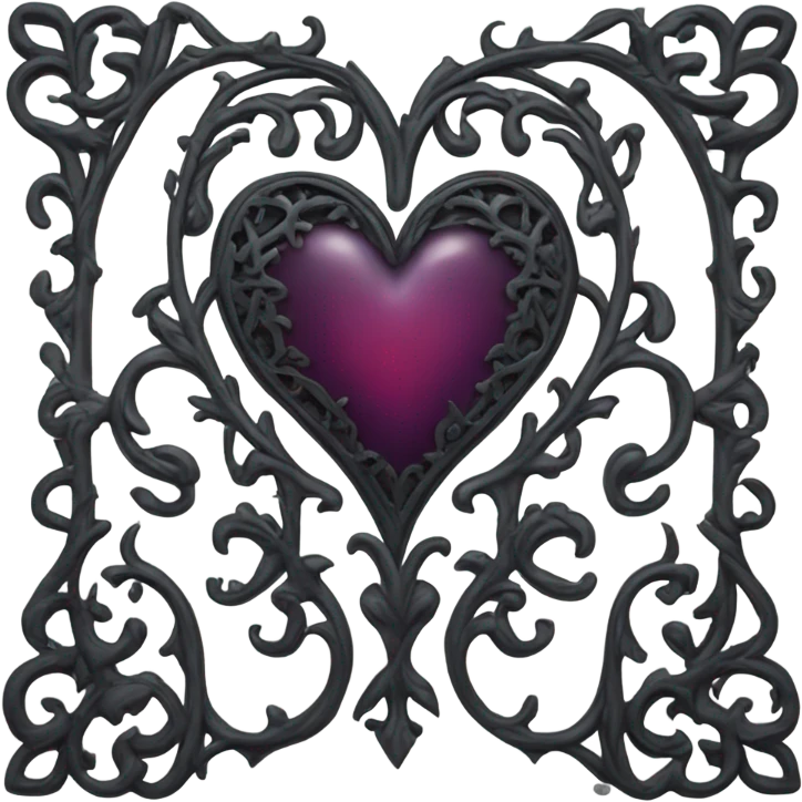 Gothic heart emoji