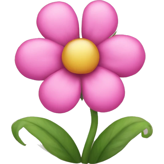 pink flower with a bow on top emoji