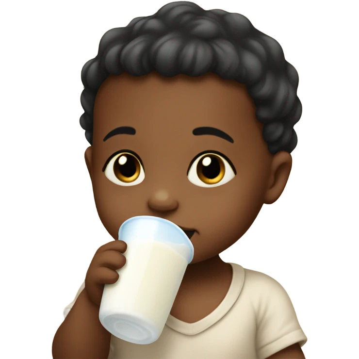 Baby drinking milk emoji