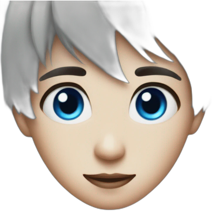 boy whit heart blue in the eyes emoji