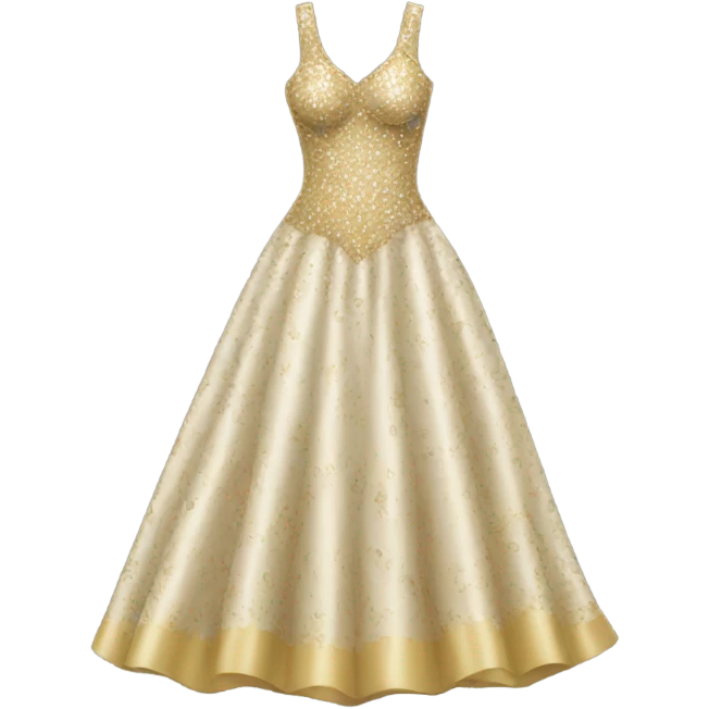 Hyper Realistic luxury dress emoji