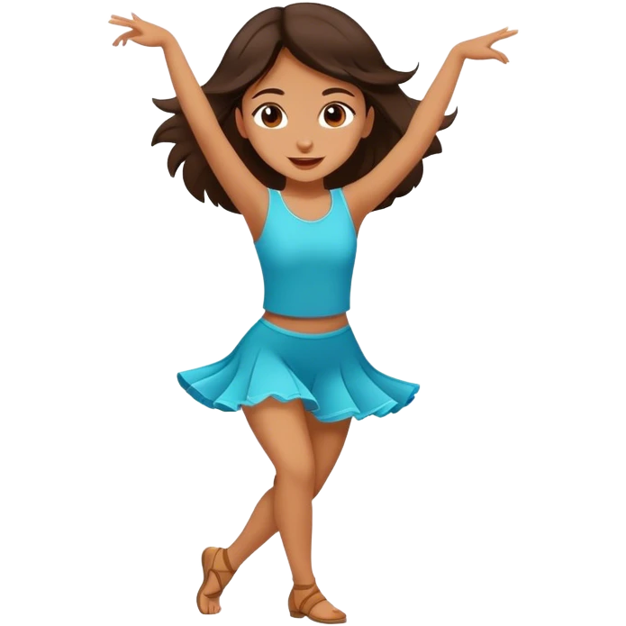 Fantastic dance emotion!!! (brunette girl) emoji
