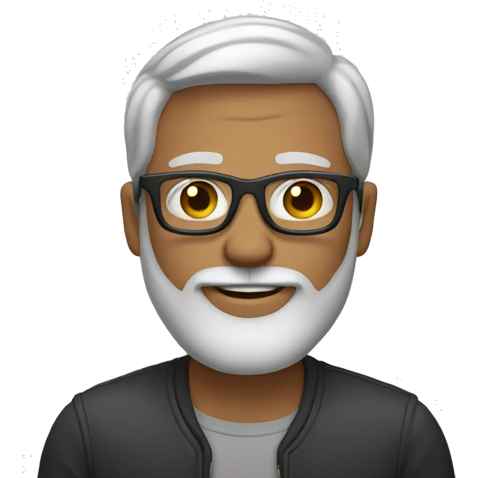 Man with glasses and beard emoji