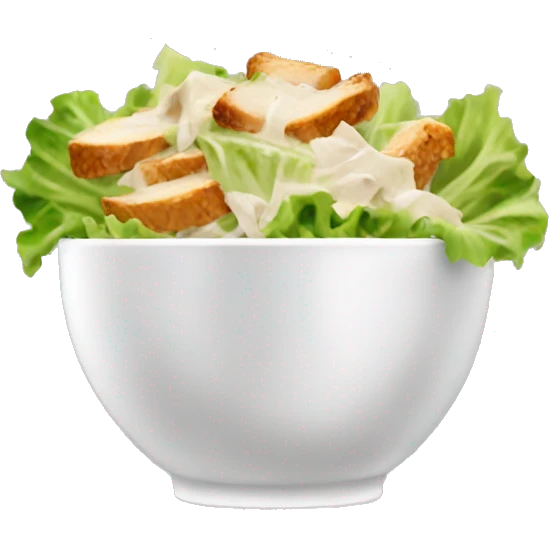 chicken caesar salad people emoji