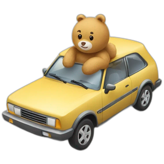 doudou sur voiture emoji