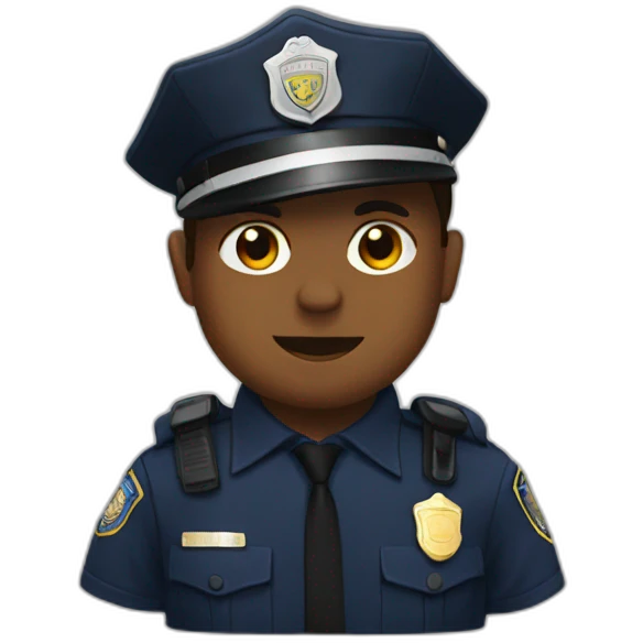 police stop emoji
