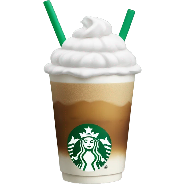 Starbucks drink with cold foam  emoji