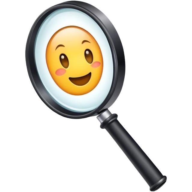short magnifier emoji