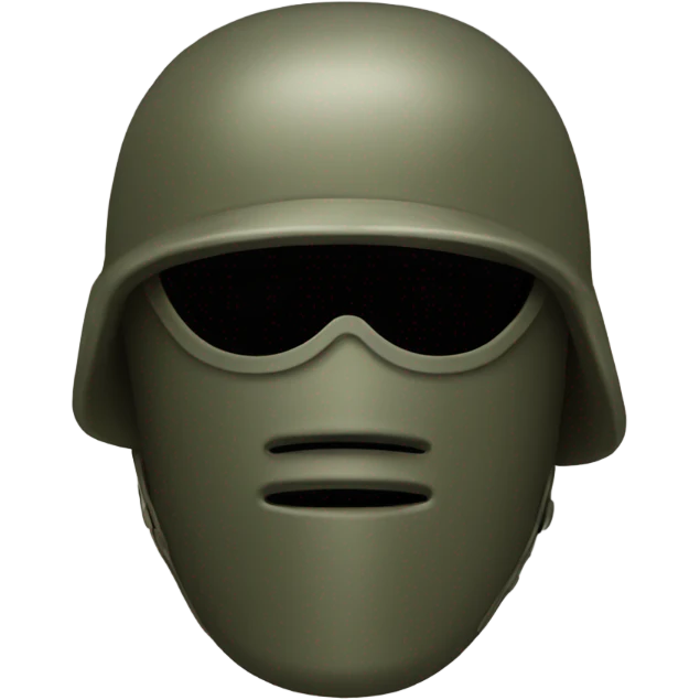 millitary helmet emoji