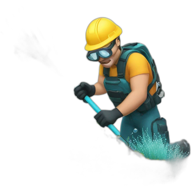 underwater hedge trimming emoji