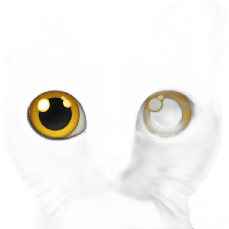 Black cat which have only right eye emoji