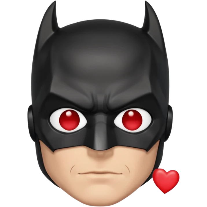 batman with hearts in his eyes emoji