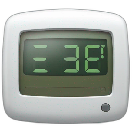 digital alarm emoji