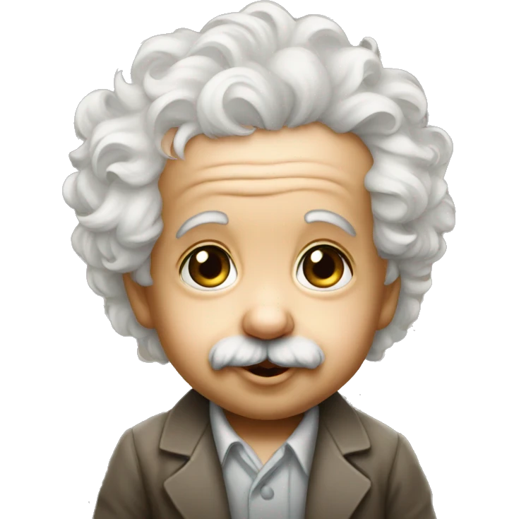 albert einstein baby emoji