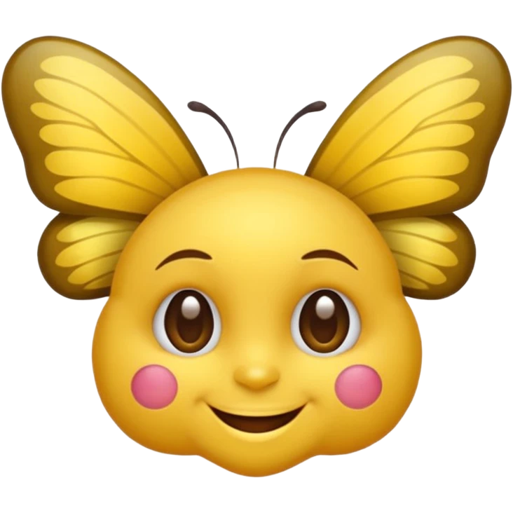 Emoji sourire avec un nœud papillon dans les cheveux emoji