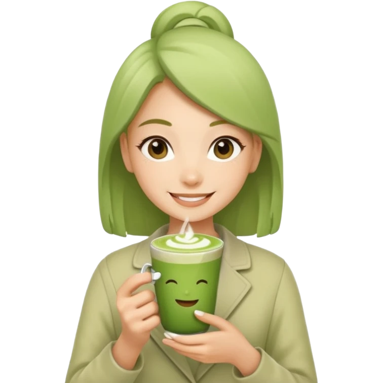 Matcha girl emoji