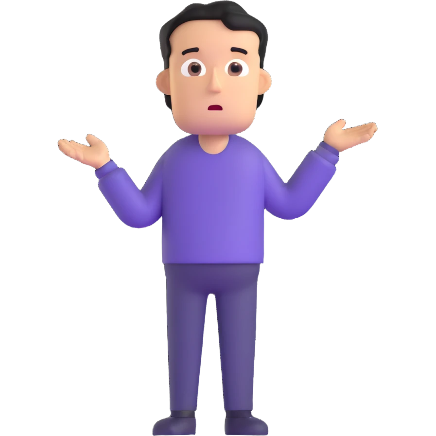 confused man emoji