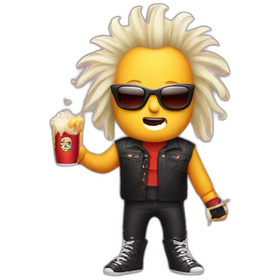 squid dressed as guy fieri emoji