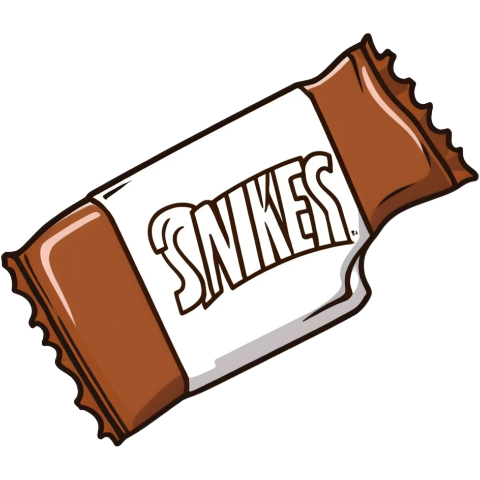 chocolate candy bar snickers emoji
