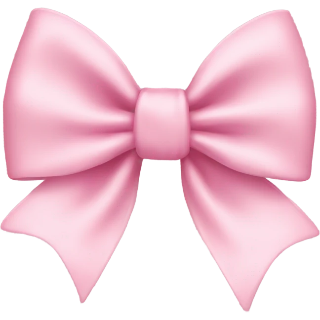 light pink bow emoji