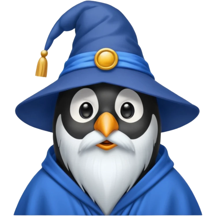 Penguin Wizard emoji
