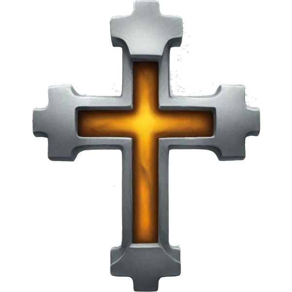 Steel cross emoji