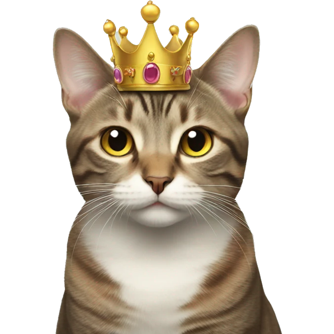 CAT wearing a crown  emoji