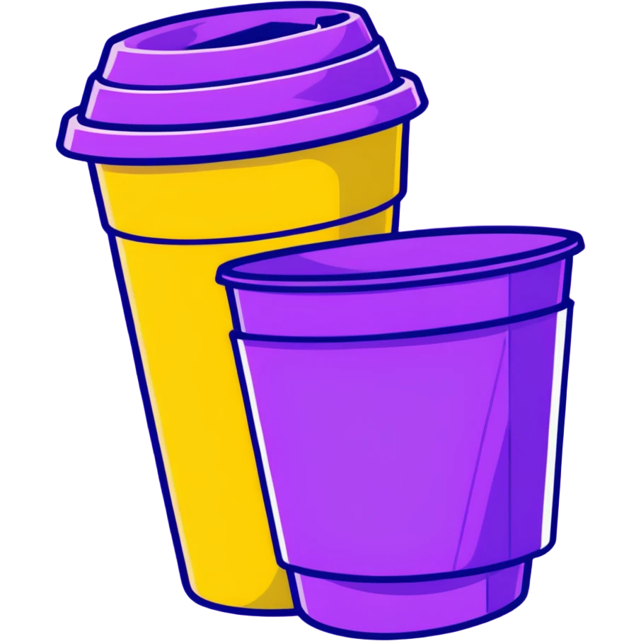 yellow disposable cup emoji