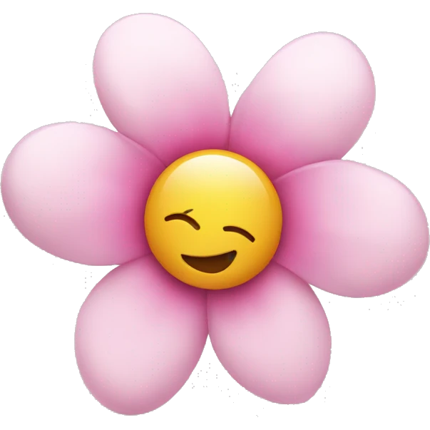2d whit pink flower emoji