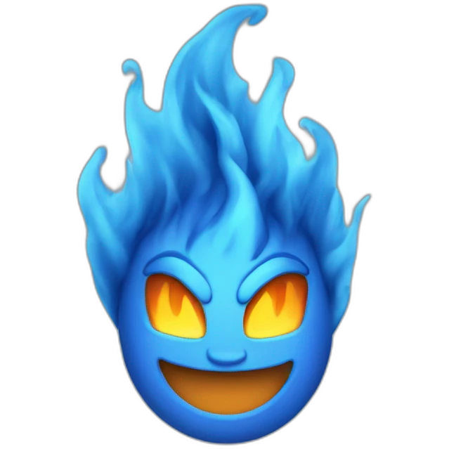 blue fire emoji