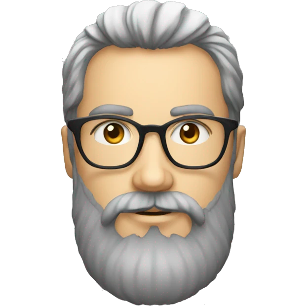 Majestic french bearded person with glasses emoji