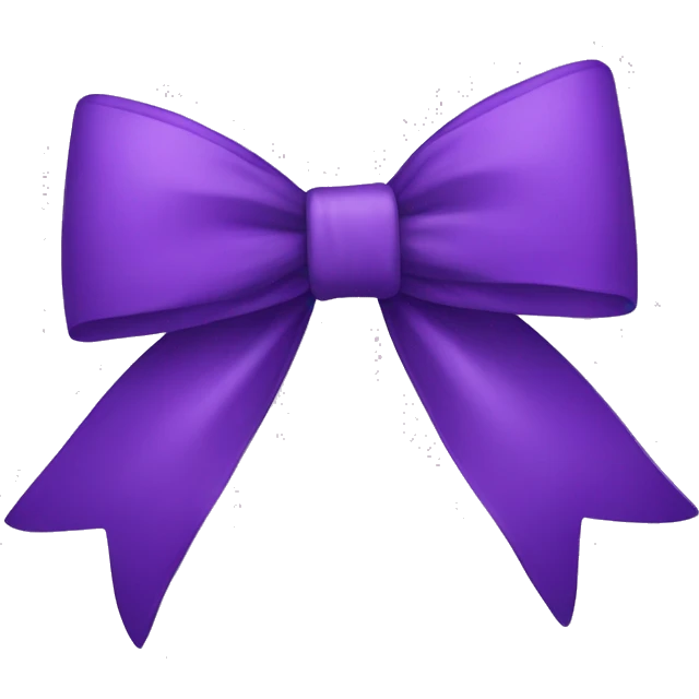 purple bow emoji