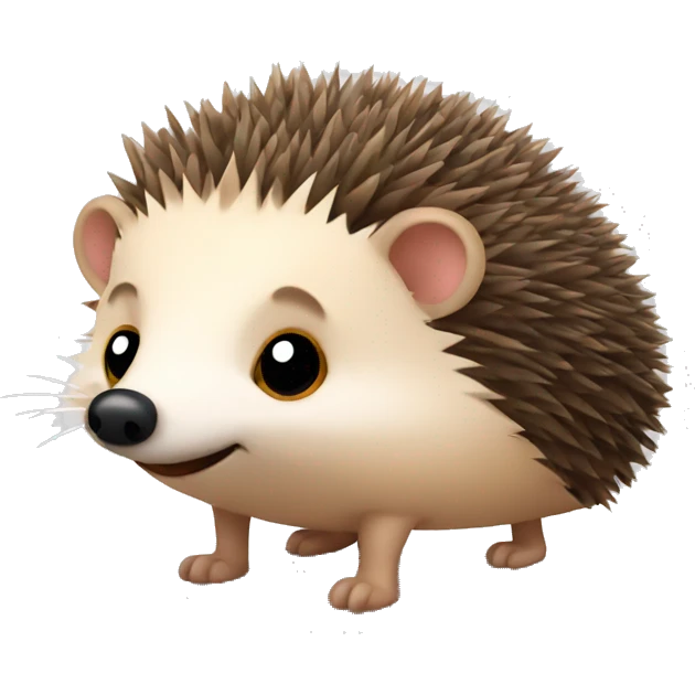 Hedgehog without needles emoji