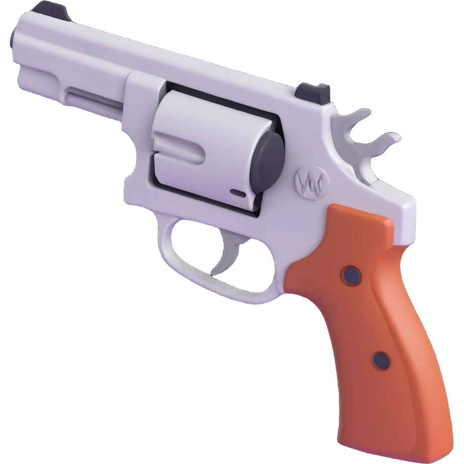 A pistol emoji