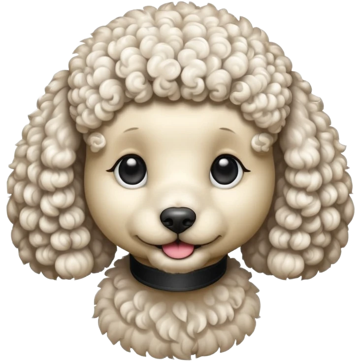 Poodle with one eye  emoji