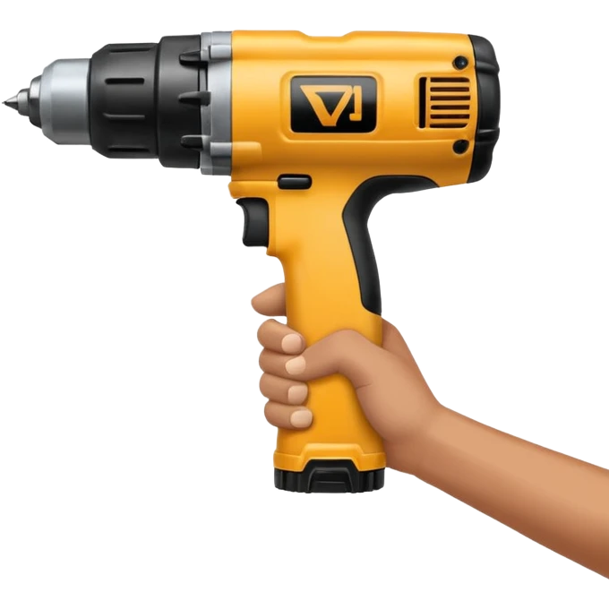 Hand caresses drill emoji