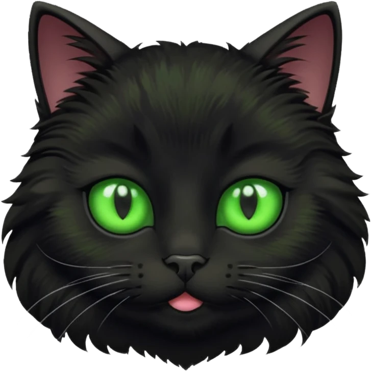 Black cat face 🐈‍⬛ emoji