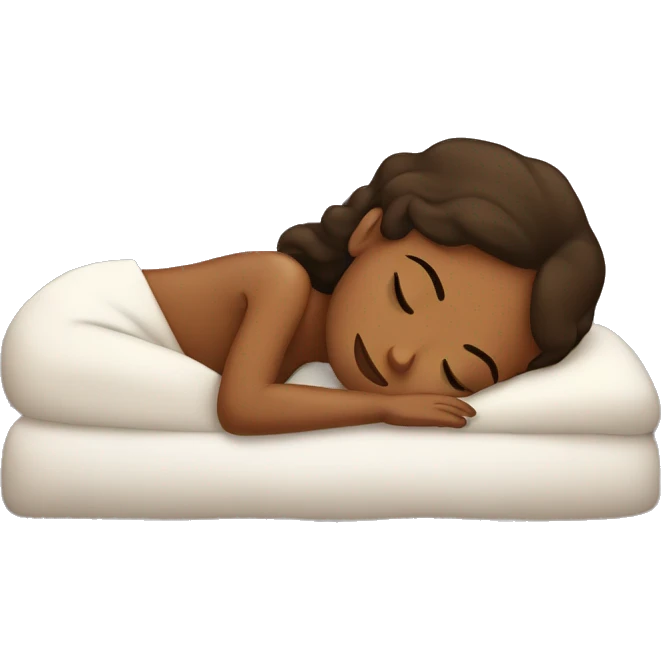 brown girl sleeping emoji